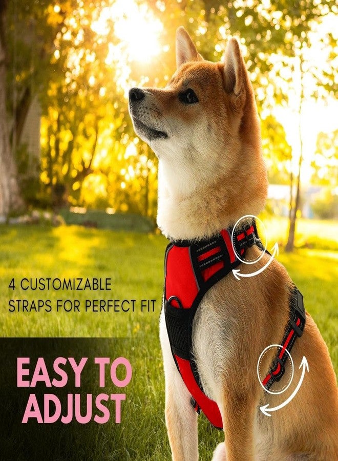 زيجي سترة زيغي بيت للكلاب قابلة للتعديل مصنوعة من النايلون الشبكي مع مشابك للرباط (أحمر، مقاس كبير جدًا) - Image 5